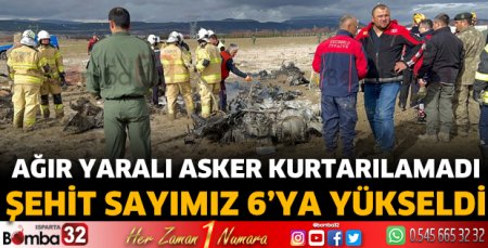 Isparta'da askeri helikopter düştü: 6 şehit