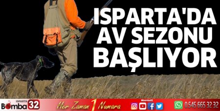 Isparta'da av sezonu başlıyor