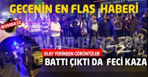 ISPARTA'DA   BATTI ÇIKTI ÇIKIŞINDA FECİ KAZA...