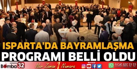 Isparta'da bayramlaşma programı belli oldu