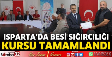 Isparta'da 'Besi Sığırcılığı Kursu' verildi 