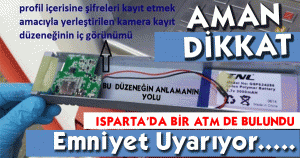 Isparta'da Bir ATM'de Bulundu