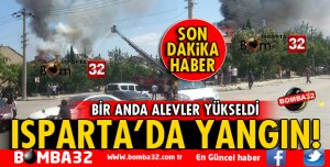ISPARTA'DA BİR EV CAYIR CAYIR YANDI
