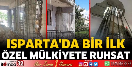 Isparta'da bir ilk