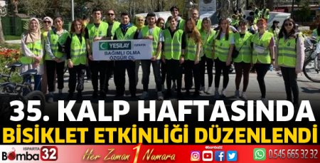 Isparta'da bisiklet etkinliği 