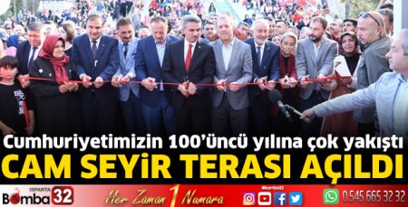 Isparta'da Cam Seyir Terası açıldı