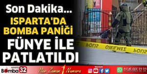 Isparta'da çanta büyük panik yarattı