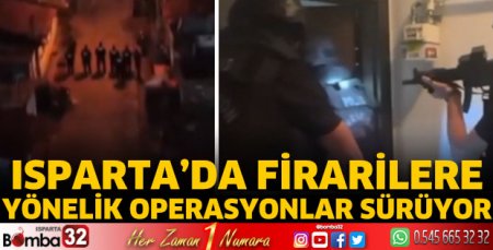 Isparta'da 'Çember-22' operasyonları