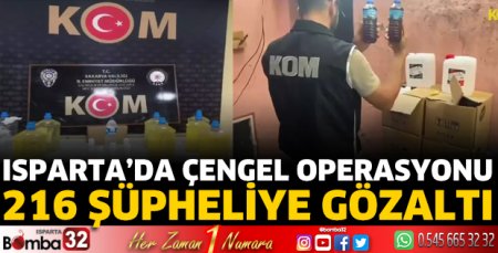 Isparta'da Çengel Operasyonu