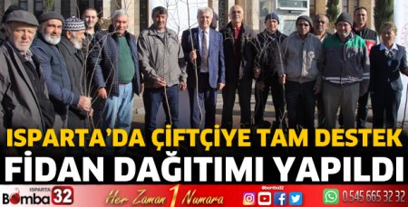 Isparta'da çiftçiye tam destek