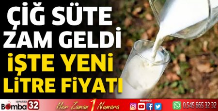 Isparta'da çiğ süte zam geldi