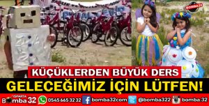 ISPARTADA ÇOCUKLARDAN BÜYÜK DERS!