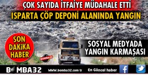 ISPARTA'DA ÇÖPLÜKTE ÇIKAN YANGIN SOSYAL MEDYAYI SALLADI