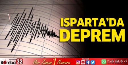 Isparta'da deprem 