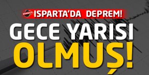 Isparta'da deprem