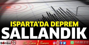 Isparta'da deprem