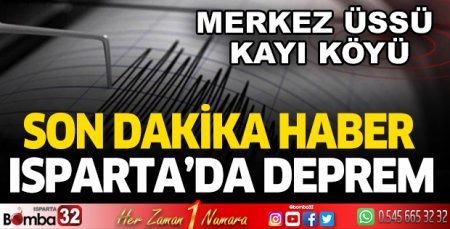 Isparta'da deprem