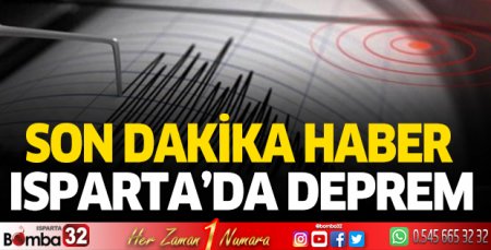 Isparta'da deprem