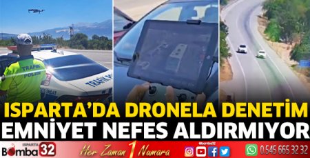 Isparta'da dronela denetim