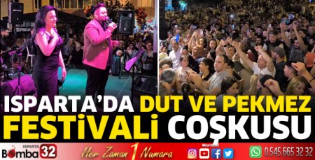 Isparta'da dut ve pekmez festivali coşkusu