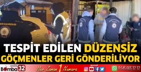 Isparta'da düzensiz göçmen operasyonları