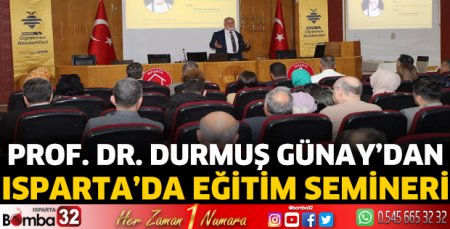 Isparta'da eğitim semineri