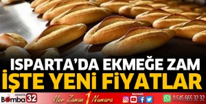 Isparta'da ekmeğe zam geldi