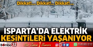 Isparta'da elektrik kesintileri yaşanıyor