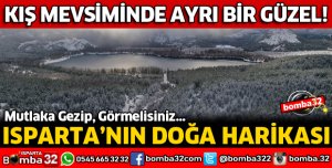 ISPARTA'DA EŞSİZ KAR MANZARASI