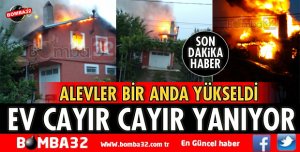 ISPARTA'DA EV YANGINI