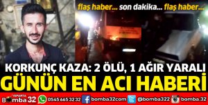 Isparta'da trafik kazası 2 ölü 1 yaralı