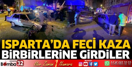 Isparta'da feci kaza