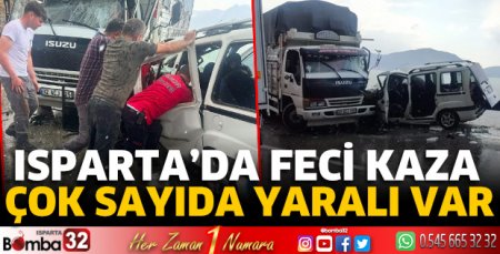 Isparta'da feci kaza