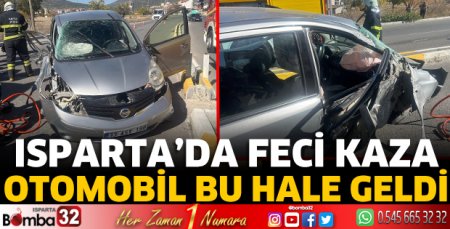 Isparta'da feci kaza