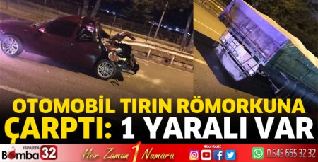 Isparta'da feci kaza