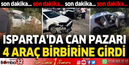 Isparta'da feci kaza! Çok sayıda ekip sevk edildi...