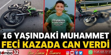Isparta'da feci kaza hayatını kaybetti 