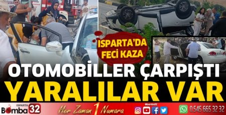 Isparta'da feci kaza! Ortalık savaş alanına döndü