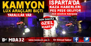 ISPARTA'DA  FECİ KAZA RESMEN BİÇTİ 