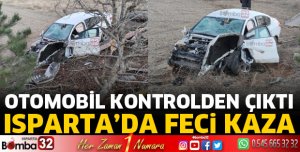 Isparta'da feci kazada 3 yaralı var