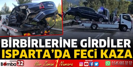 Isparta'da feci kazada 4 yaralı