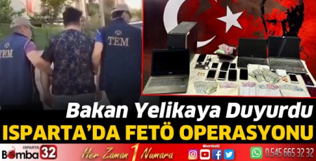 Isparta'da FETÖ Operasyonu