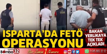 Isparta'da FETÖ operasyonu