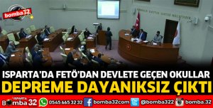 ISPARTA'DA FETÖ'DAN ALINAN OKULLAR DEPREME DAYANIKSIZ ÇIKTI