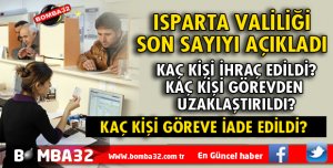 ISPARTA'DA FETÖ/PDY SORUŞTURMASINDA SON DURUM!