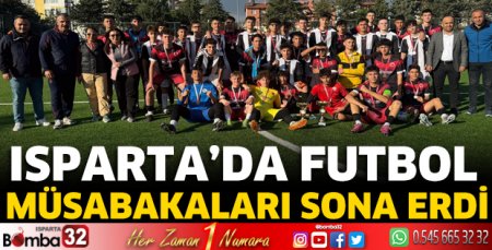 Isparta'da futbol müsabakaları sona erdi