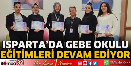 Isparta'da Gebe Okulu eğitimleri devam ediyor