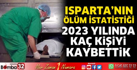 Isparta'da geçen yıl kaç kişi hayatını kaybetti