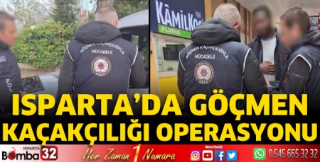 Isparta'da göçmen kaçakçılığı operasyonu