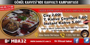 ISPARTADA  GÖNÜL KAHVESİ'NDEN SERPME KAHVALTI KAMPANYASI